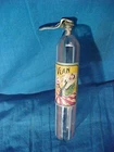 1920s ART DECO Ribbon GLASS SELTZER Figural " VLAN " PERFUME BOTTLE Brazil