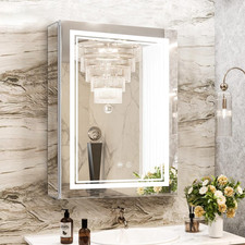 High-End Led Medicine Cabinet,Lighted Medicine Cabinet,3 Colors&Dimmable,Demiste