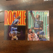 95-96 Skybox Premium Rookie Kevin Garnett #233 Rookie RC + 95-96 ultra #274