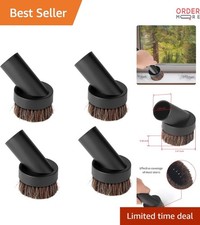 4Pcs Soft Bristle Vacuum Dust Brushes Round Attachments for Most Vacuums