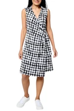 Susan Graver Women's Courtside Social Liquid Knit Skort Dress Black