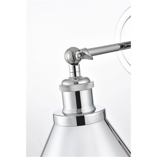 Living District Bentley 1-Light Cone Metal Bath Sconce in Chrome - Picture 4 of 5