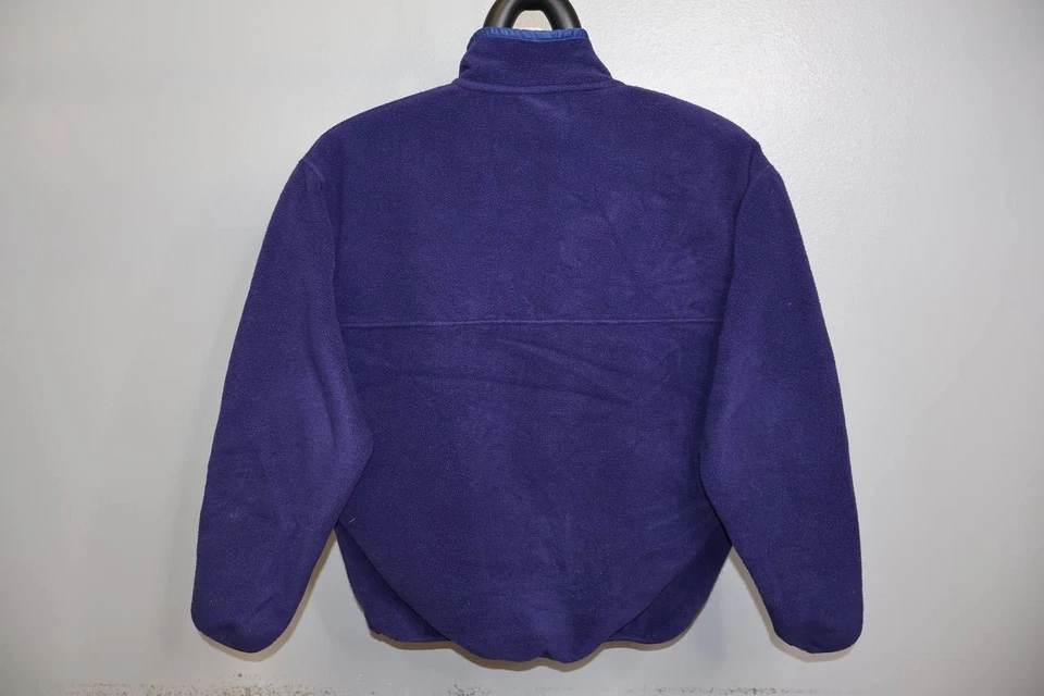 Pullover polar vintage Patagonia Synchilla Snap-T púrpura L hecho en EE. UU. Foto 4 de 4