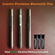  Lot of 3 Lenovo Precision Pen Stylus Bluetooth Magnetic Attach - w/Battery