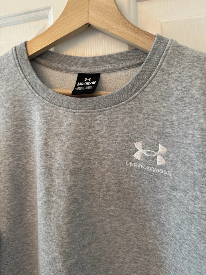 Under Armour Grey Women’s Pullover Sweatshirt, Size Medium - Image 2 of 4