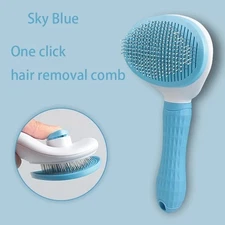 Self-Cleaning Pet Hair Remover Brush for Cats & Dogs | Comb Grooming Tool