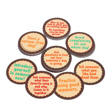 Classroom Social Interaction Chips   Set of 40   Practice Social Skills  Commun
