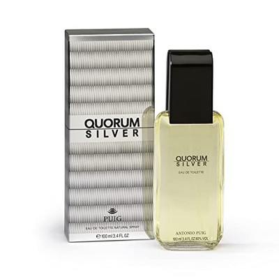 Quorum Silver  by Antonio Puig for Men - Classic, 3.4 oz EDT Spray NEW IN BOX