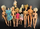 Vintage Barbie And Other Brand Dolls Lot, All Broken, Use For Parts Or Halloween