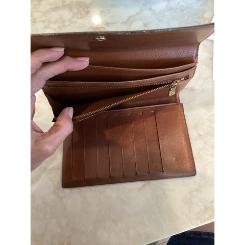 Louis Vuitton Monogram Wallet Snap Closure Card Holder Brown - Picture 3 of 9
