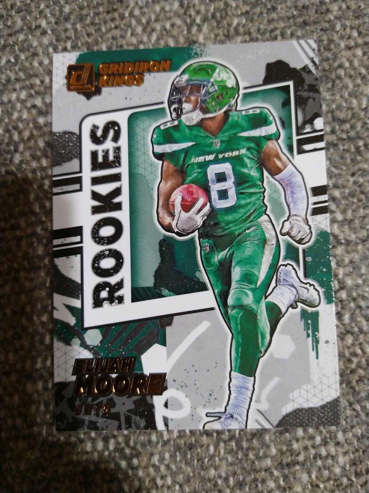 2021 Donruss Football Elijah Moore Gridiron Kings Rookies New York Jets