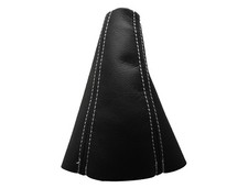 Weiß Faden Echtleder Schaltmanschette Schaltsack Für MERCEDES SLK R170 1996-2004