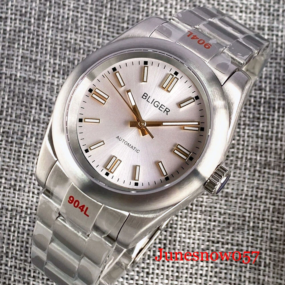 BLIGER 36MM 39MM Sandblasted Shell Case NH35 PT5000 Men s