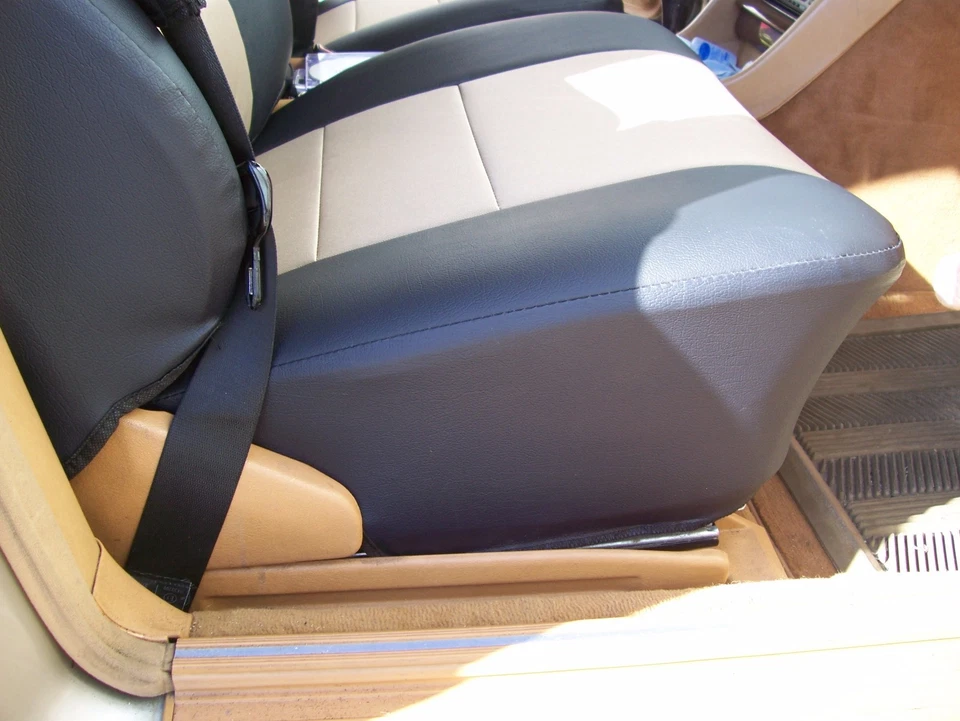 ЗАКАЗНЫЕ ЧЕХЛЫ НА СИДЕНЬЯ IGGEE S.LEATHER ДЛЯ 1985-1996 MERCEDES BENZ 260E W124 - Изображение 3 из 4