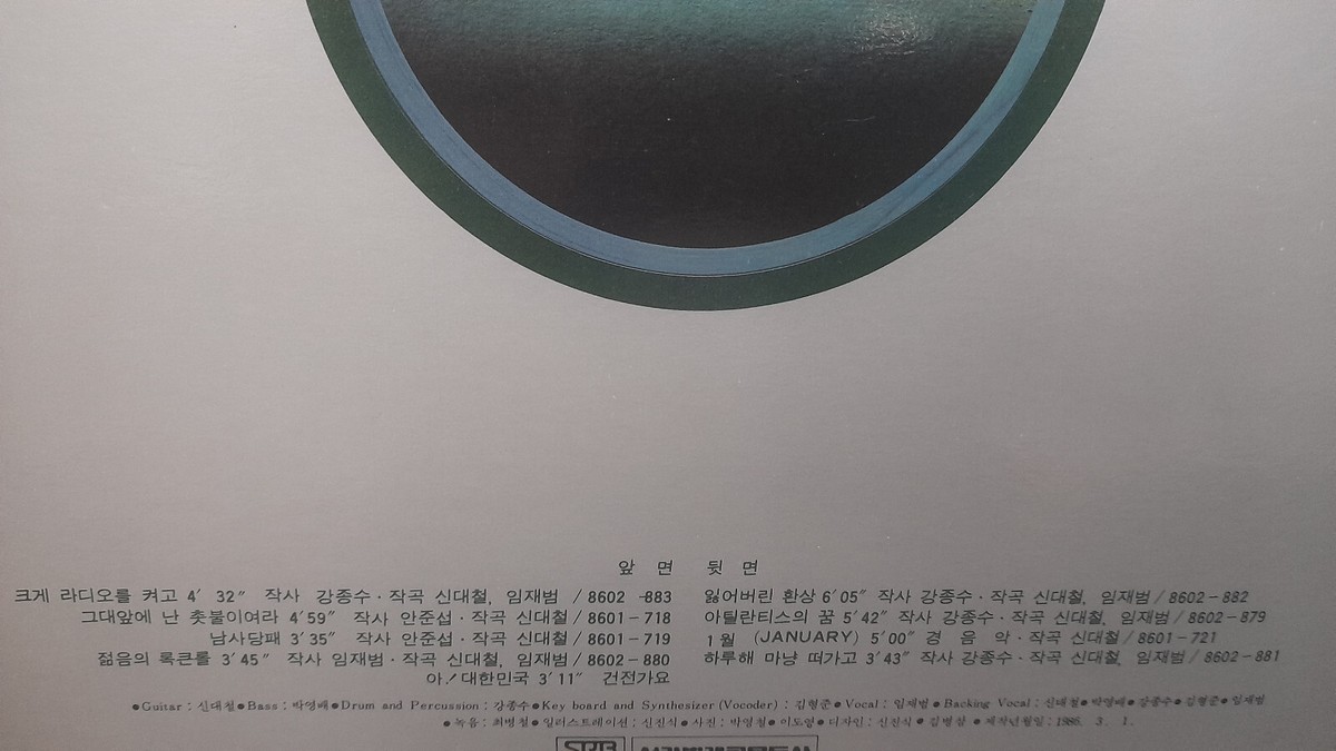 SINAWE 시나위 -VOL.1 HEAVY METAL 크게 라디오를 켜고 KOREA 1986