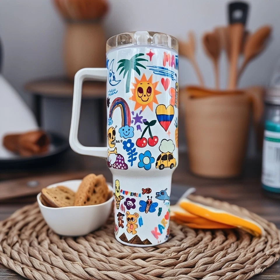 Vaso Mañana Será Bonito 40 oz - Shimmer Karol G Latino Gift Foto 2 de 4