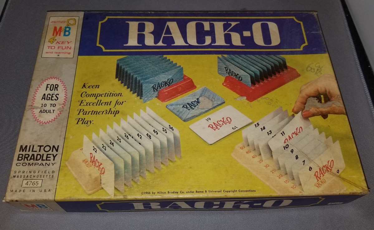 Vintage 1966 Rack-O Card Game Complete in Original Box Milton