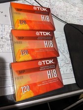 Lot of 3 TDK Hi8 MP120 P6-120H8MP Camcorder Videotapes Sealed