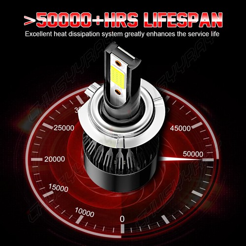 For Hyundai Tucson 2016-2018 6x 6000K LED Hi/Lo Headlight Bulbs + Fog Light Lamp - Picture 8 of 12