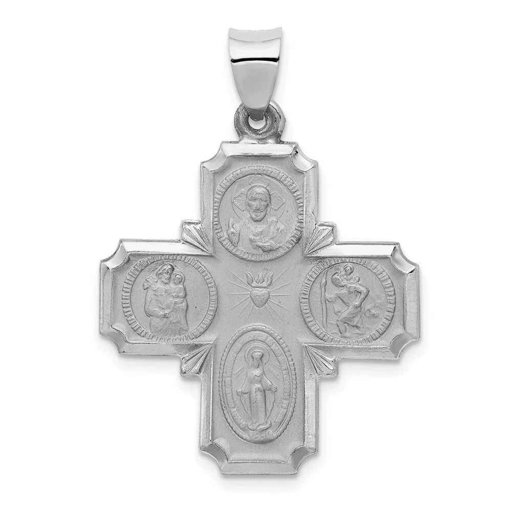 White gold four shop way cross