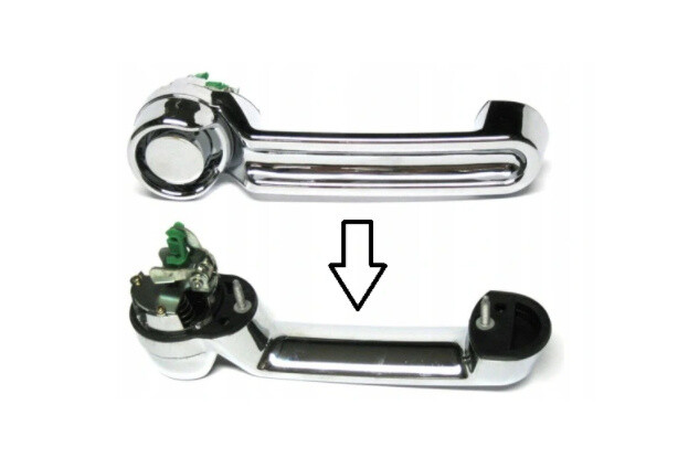Poignée de porte externe hayon chrome Jeep Wrangler 2006 arrière accessoires