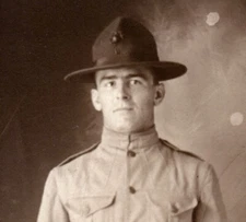 RPPC WWI Marine Real Photo Postcard