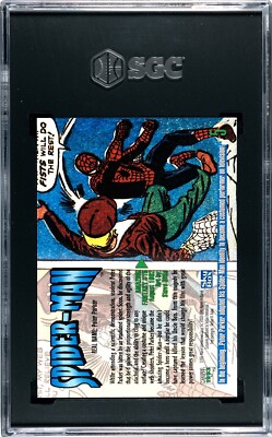 1993 Marvel Masterpieces Spider-Man Card #5 Sgc 9 | eBay
