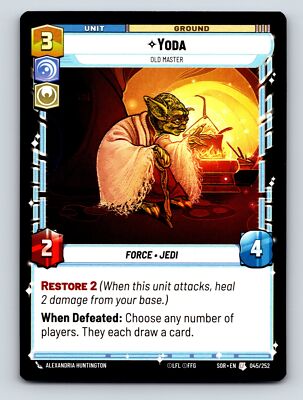 Command Heroism Yoda Old Master Unit Ground Restore 2 3C 4H 2P