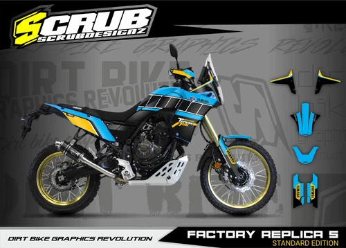 Yamaha XTZ 700 Tenere 2018 - 2024 Graphic Sticker Decal Scrub