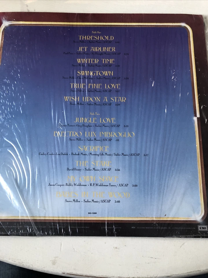 Vinyl LP The Steve Miller Band Book Of Dreams 33rpm 1977 Capitol SO-11630 VG Foto 4 de 4