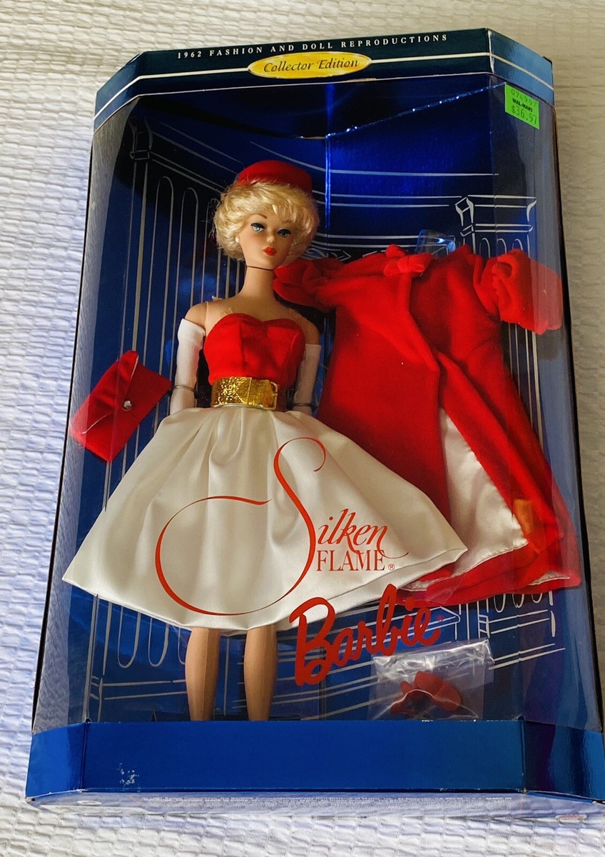 1997 Mattel Silken Flame Barbie Doll #18449/1962 Fashion And Doll