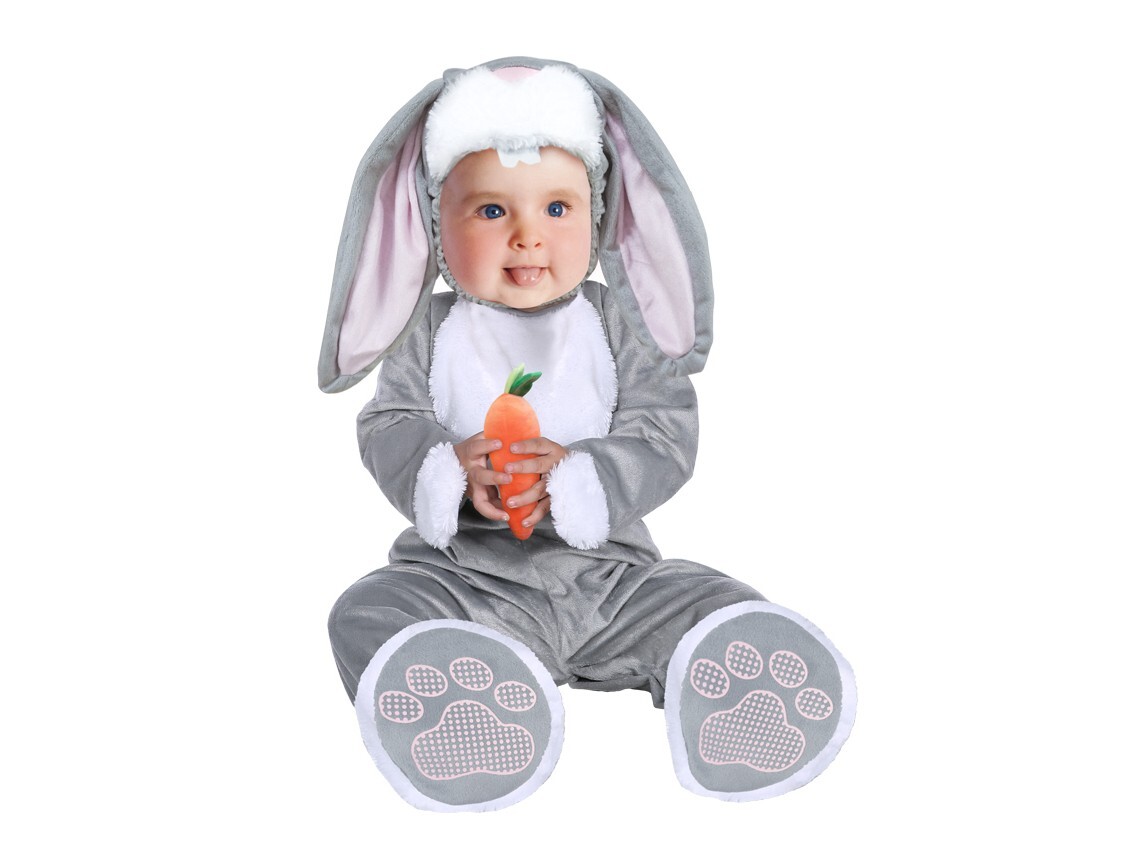 Disfraz de conejito conejo gris para bebé bebé niño pequeño vestido elegante
