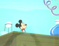 MICKEY MOUSE 1980's WALT DISNEY ORIGINAL ANIMATION PRODUCTION CEL bowtie