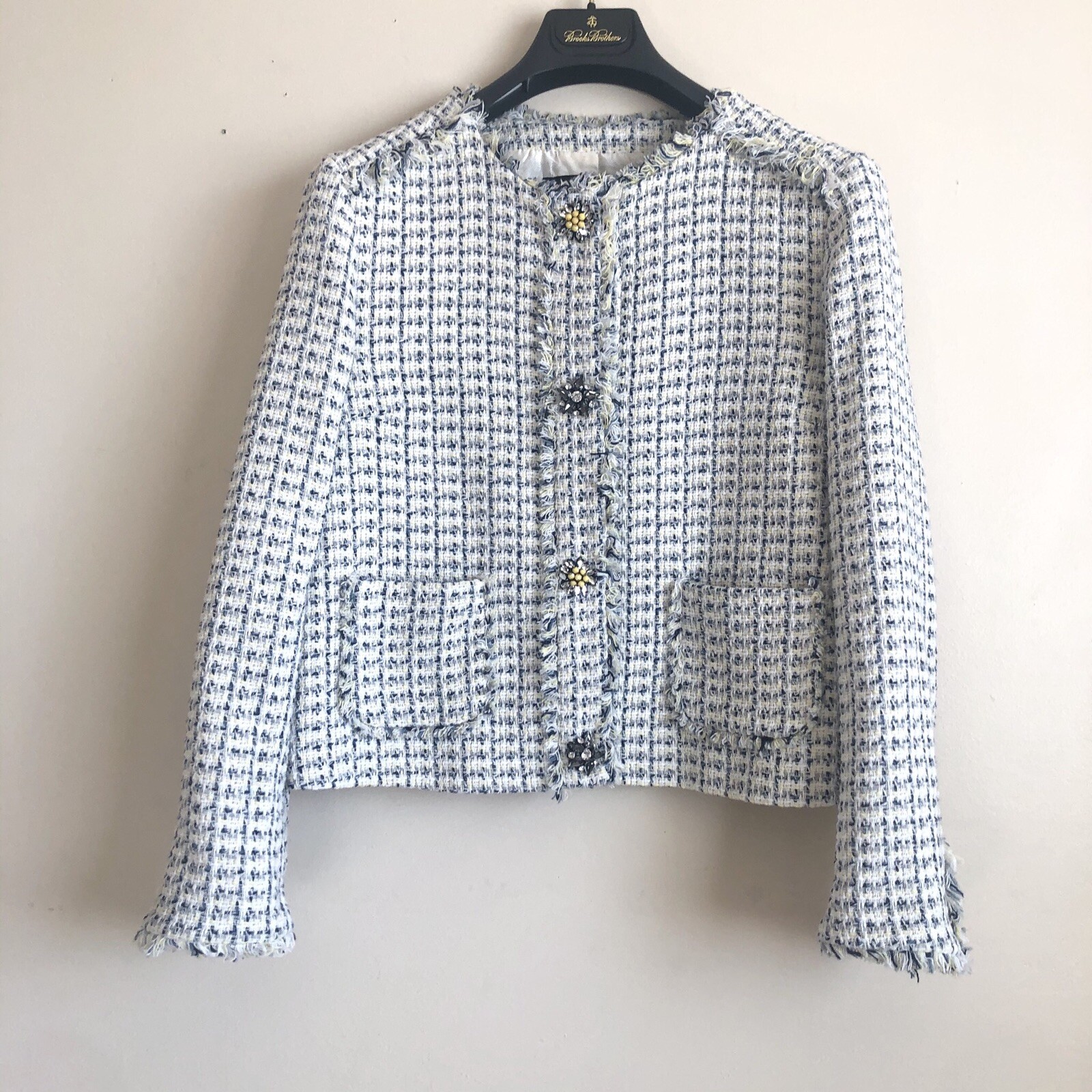 zara tweed jacket