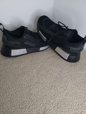 Adidas NMD R1 Spectoo Womens 8.5 GZ9288 Black Chrome Shoes Sneakers S192