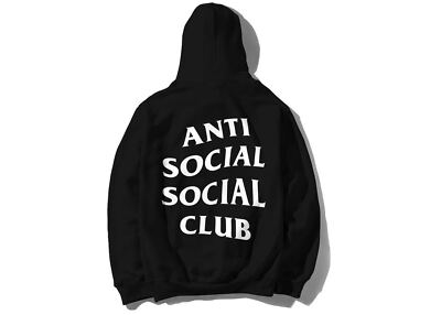 BNWT Anti Social Social Club ASSC Mind Games Black Hoodie Size