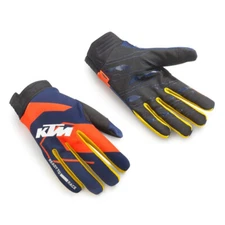 KTM Gravity-FX Replica Blue/Orange MX Off Road Gloves Men's Sizes SM/8 - 2XL/12