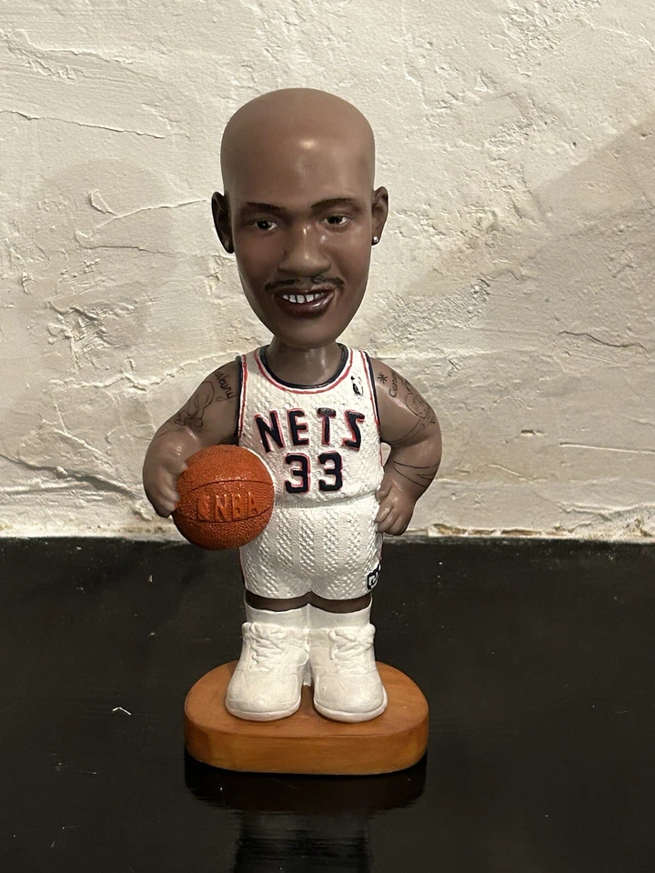 Stephon Marbury NJ Nets SGA Bobblehead 2001 certificado de autenticidad + boleto de juego en caja original Foto 2 de 4