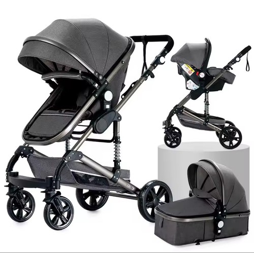 All-In-One Baby Stroller Travel System Pram Light 4 Wheel Strollers for - Picture 7 of 23