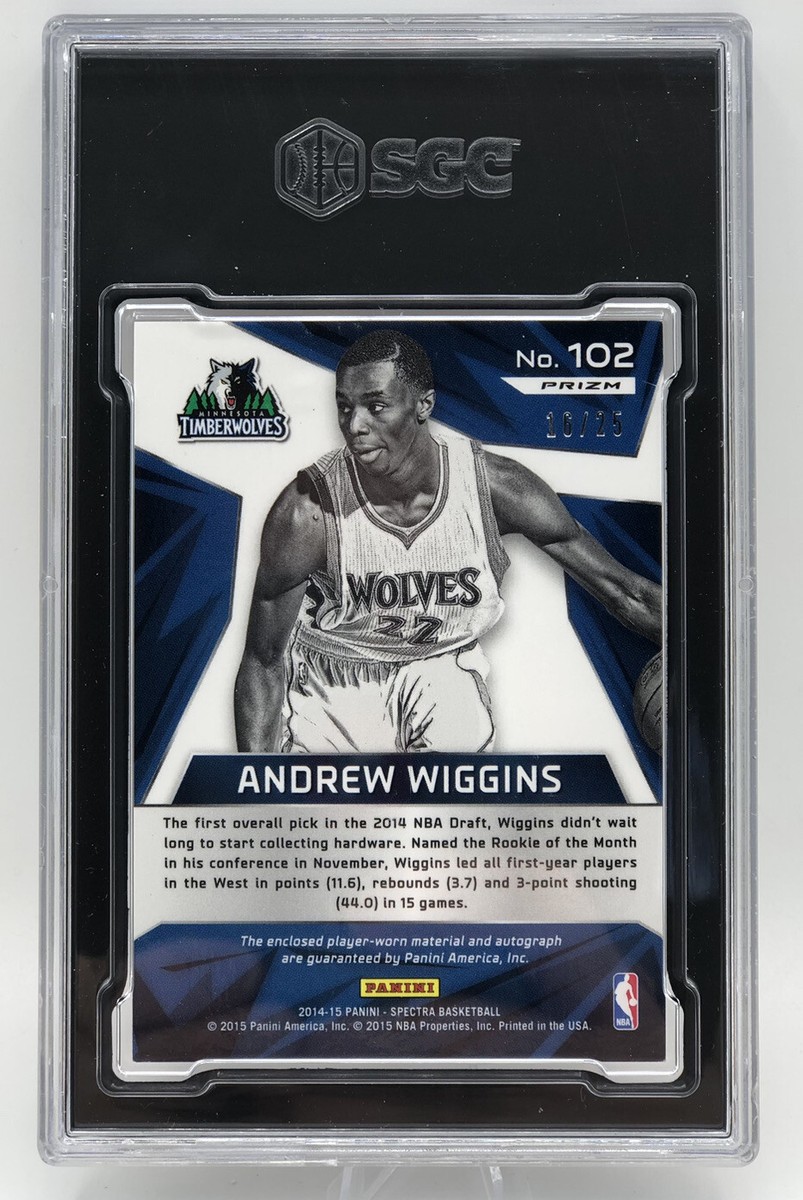 スポーツ選手 Panini Noir Andrew Wiggins RC patch auto 5％OFF