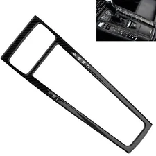Real Carbon Fiber Center Shift Gear Panel Frame Trim Cover Fits 15-21 Macan
