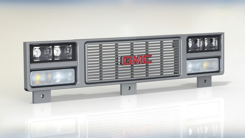 Tamiya Clodbuster GMC front grill with headlights and indicators with addons! - 第 1/6 張圖片
