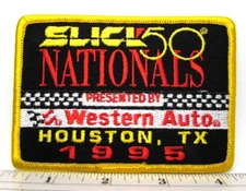 Vintage 1995 NHRA Slick 50 Nationals Patch Houston Texas Hot Rod Drag Racing
