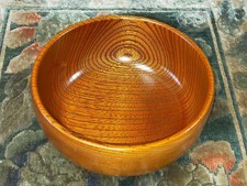 Kiso Lacquerware Keyaki Sweets Bowl Natural Wood Dia 193mm H85mm Antique