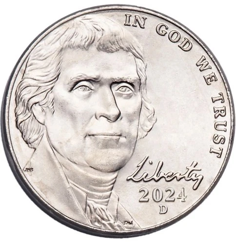 2024-D Jefferson Nickel — photo from another recent sale