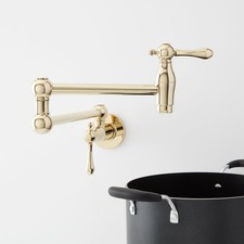 Signature Hardware 488314 4.6 GPM Double Handle Wall Mounted Retractable Pot