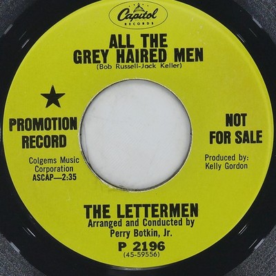 THE LETTERMEN Anyone Who Had A Heart CAPITOL P 2196 VG+ 45 RPM Vocal 7'' Pop