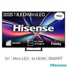 Hisense 55E8QTUK 55 Inch Mini LED HD Smart TV