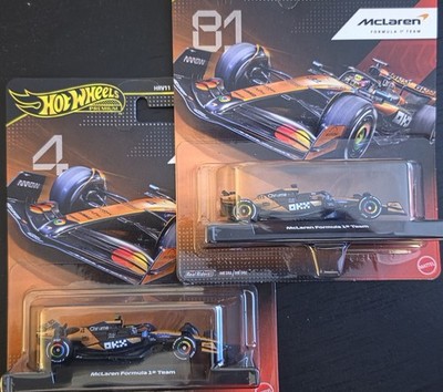 McLaren Formula 1 Team 1:64 Diecast Metal #4 lando norris and #81 Oscar piastris