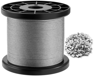1/16 Wire Rope Stainless Steel Aircraft Cable Wire Cable 328ft Strand Core 7x7
